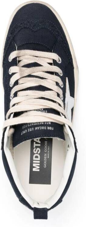 Golden Goose Mid Star lace-up sneakers Blauw