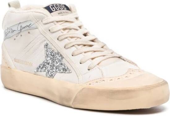 Golden Goose Mid-Star leather sneakers Beige