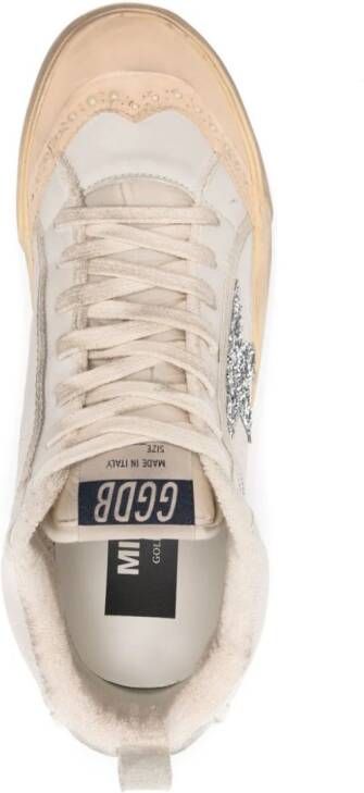 Golden Goose Mid-Star leather sneakers Beige