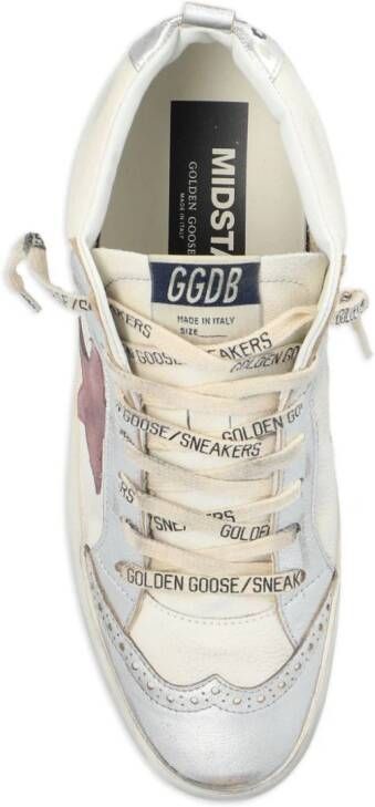 Golden Goose Mid Star leren sneakers Wit