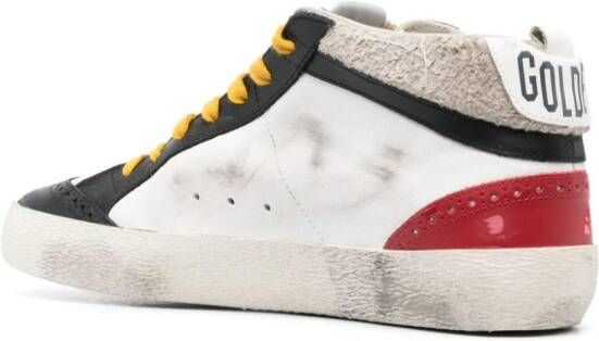 Golden Goose Mid-Star leren sneakers Wit