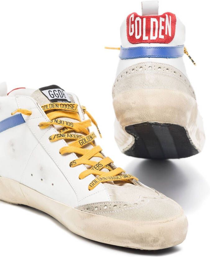 Golden Goose Mid Star sneakers Wit