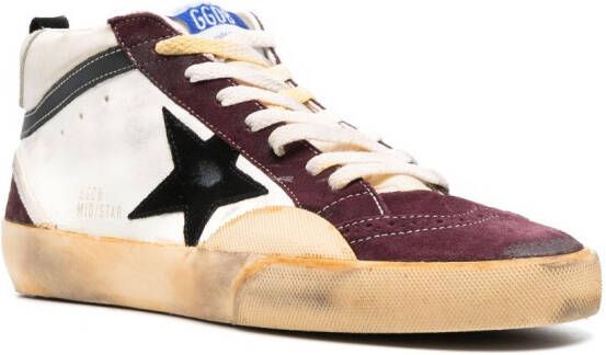 Golden Goose Mid Star sneakers Wit