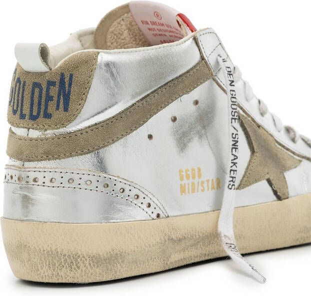Golden Goose Mid-Star sneakers Zilver