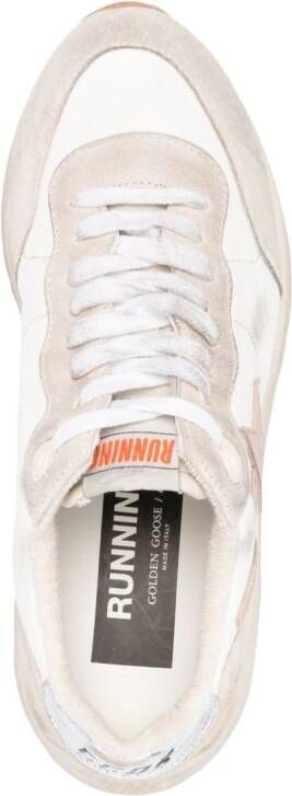 Golden Goose Running Sole sneakers met gerafeld-effect Beige