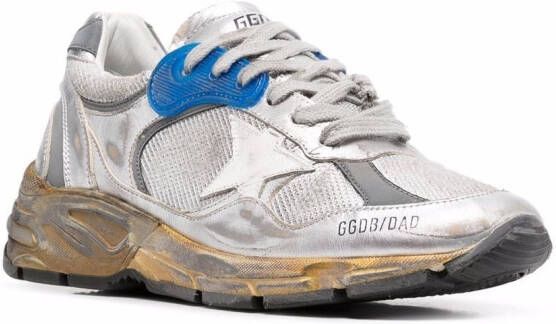 Golden Goose Running Sole sneakers met gerafeld effect Grijs