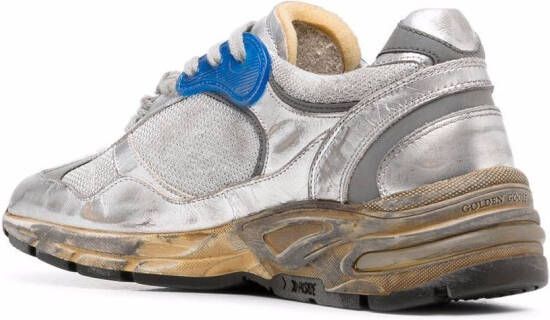 Golden Goose Running Sole sneakers met gerafeld effect Grijs