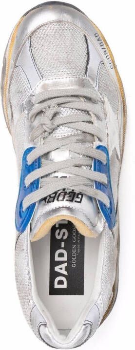 Golden Goose Running Sole sneakers met gerafeld effect Grijs