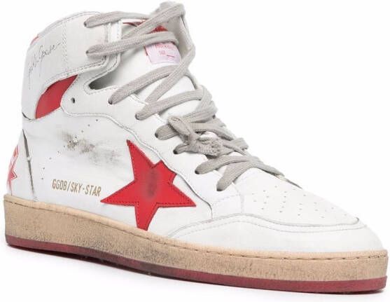 Golden Goose Sky-Star high-top sneakers Wit