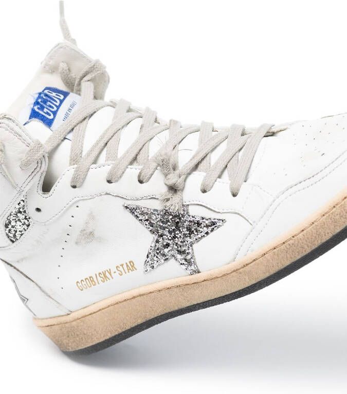 Golden Goose Sky-Star high-top sneakers Wit