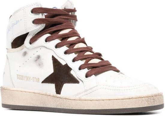 Golden Goose Sky-Star high-top sneakers Wit