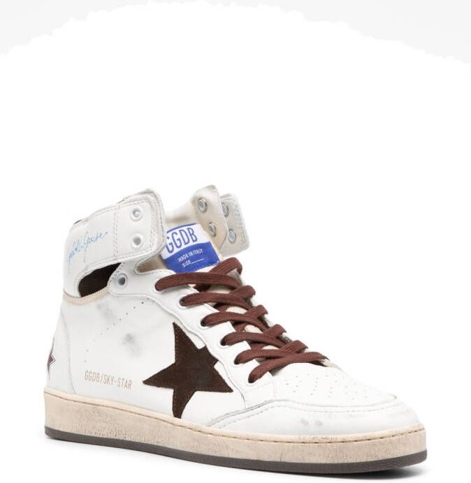 Golden Goose Sky-Star high-top sneakers Wit