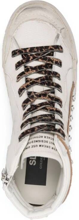 Golden Goose Slide sneakers verfraaid met kristallen Wit