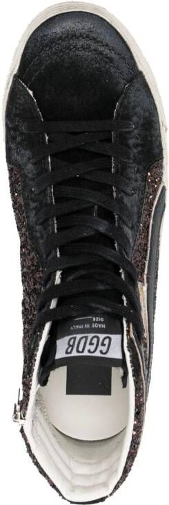 Golden Goose Slide high-top sneakers Zwart