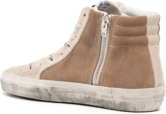 Golden Goose Slide high-top sneakers Beige