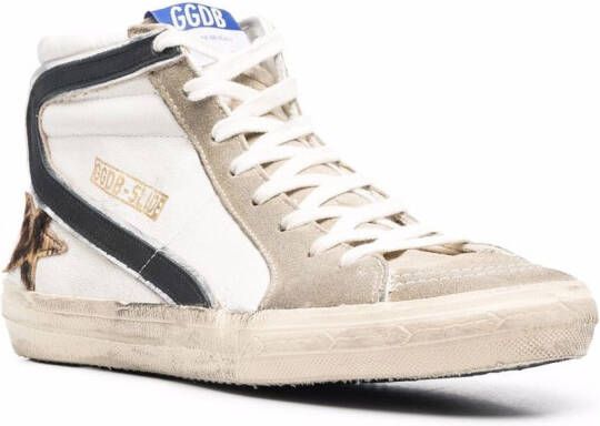 Golden Goose Slide high-top sneakers Wit