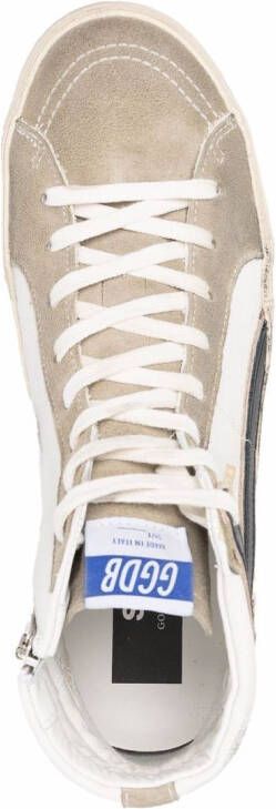 Golden Goose Slide high-top sneakers Wit