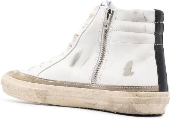 Golden Goose Slide high-top sneakers Wit