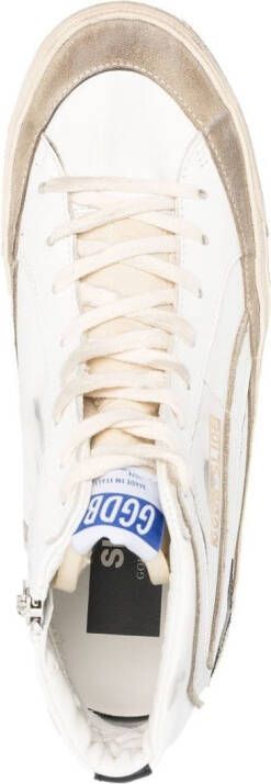 Golden Goose Slide high-top sneakers Wit