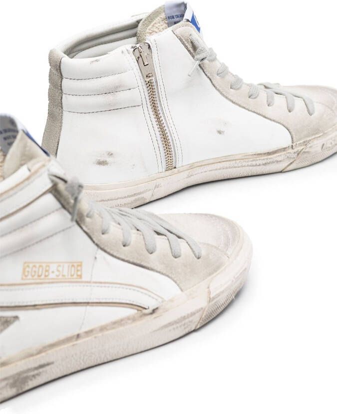 Golden Goose Slide high-top sneakers Wit