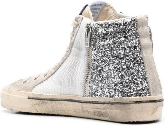 Golden Goose Slide high-top sneakers Zilver