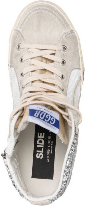 Golden Goose Slide high-top sneakers Zilver