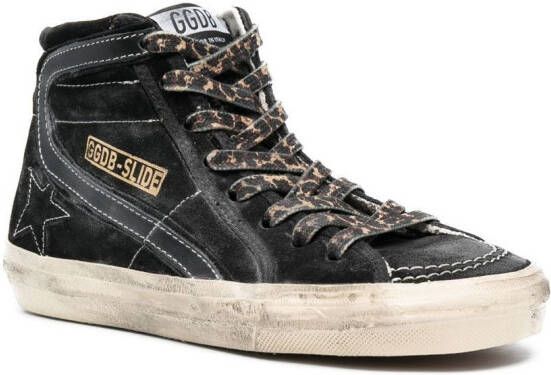 Golden Goose Slide high-top sneakers Zwart