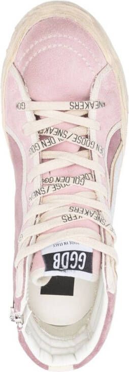 Golden Goose Slide high-top sneakers Roze