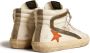 Golden Goose Slide leren high-top sneakers Beige - Thumbnail 4