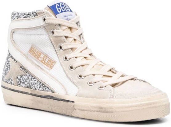 Golden Goose Sneakers met glitterdetail Zilver