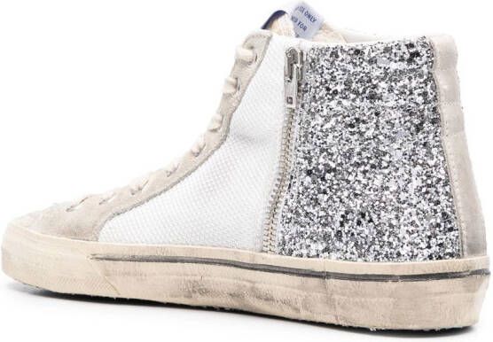 Golden Goose Sneakers met glitterdetail Zilver