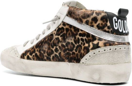 Golden Goose Sneakers met luipaardprint Grijs