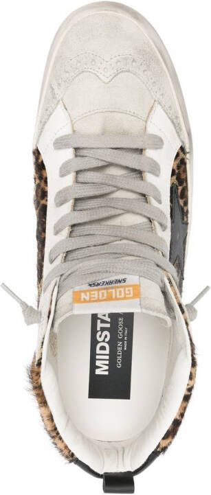 Golden Goose Sneakers met luipaardprint Grijs