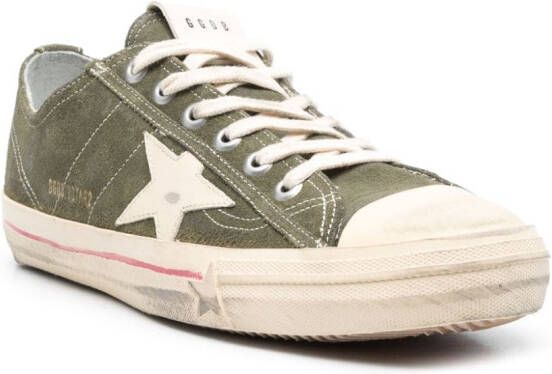 Golden Goose Sneakers met sterpatch Groen