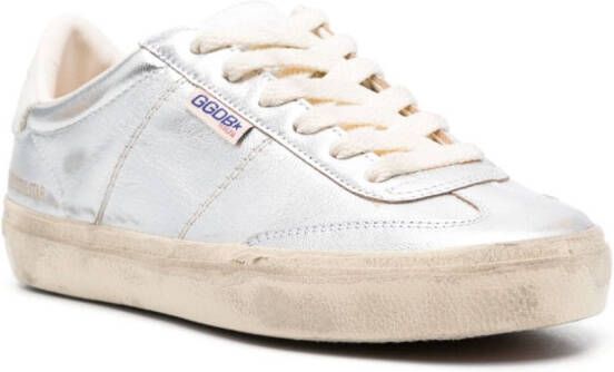 Golden Goose Soul-Star metallic sneakers Zilver