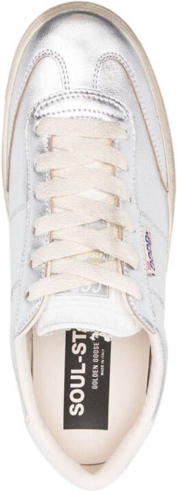 Golden Goose Soul-Star metallic sneakers Zilver