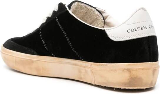 Golden Goose Soul-Star fluwelen sneakers Zwart