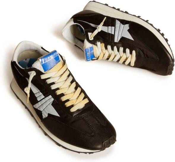 Golden Goose Sneakers met leren hak Zwart