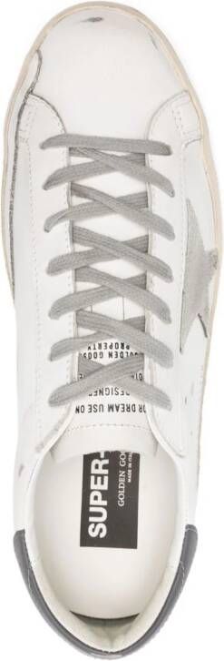 Golden Goose Super-Star gerafelde sneakers Wit