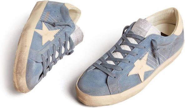 Golden Goose Super Star leren sneakers Blauw