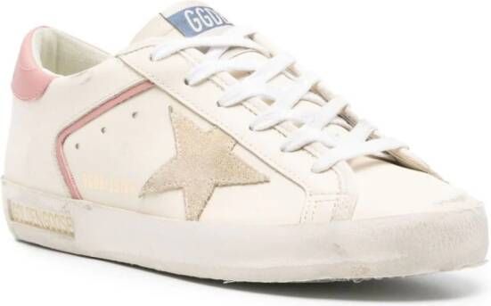 Golden Goose Super-Star leren sneakers Beige