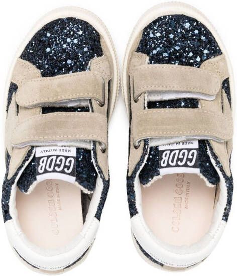 Golden Goose Super-Star sneakers met klittenband Blauw