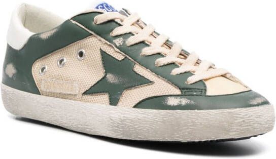 Golden Goose Super-Star sneakers met mesh Beige