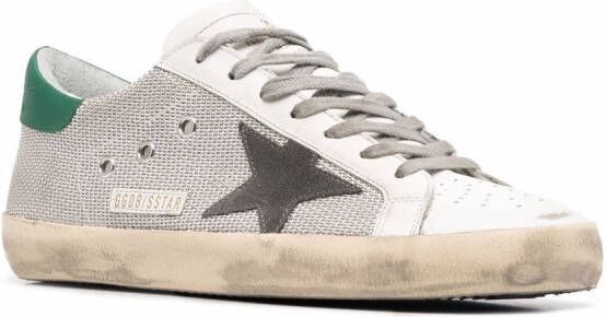 Golden Goose Super-Star sneakers met mesh vlakken Wit