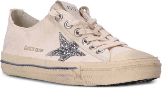 Golden Goose Superstar canvas sneakers Beige