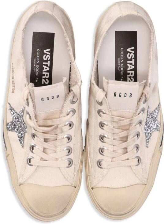 Golden Goose Superstar canvas sneakers Beige