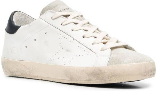 Golden Goose Superstar gerafelde sneakers Wit