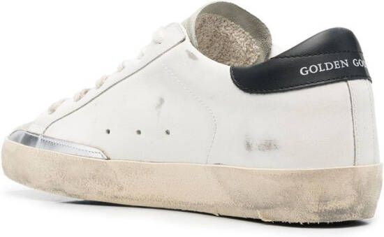 Golden Goose Superstar gerafelde sneakers Wit