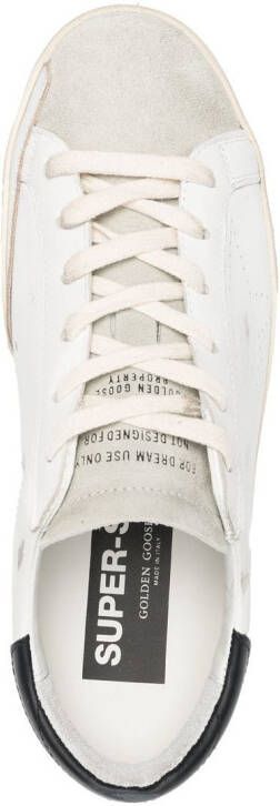 Golden Goose Superstar gerafelde sneakers Wit