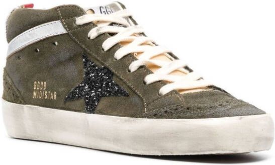 Golden Goose Mid Star high-top sneakers Groen